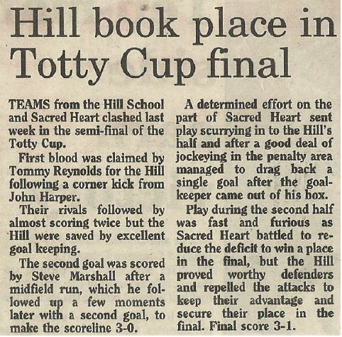 Hill Sacred Heart semi