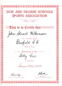 john wilkinsons totty cup cert