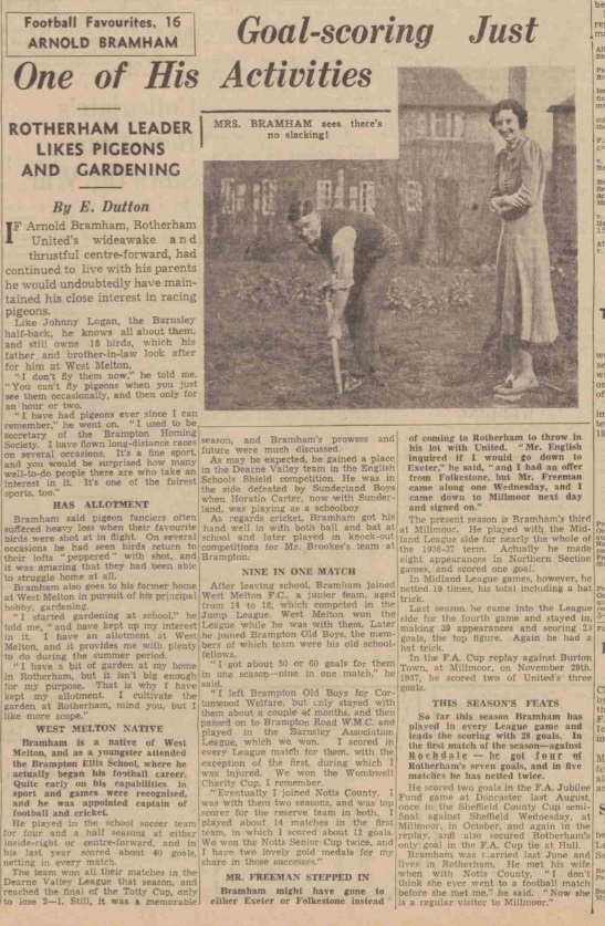 Played from Brampton in about 1925 as he was born Jan 1912
