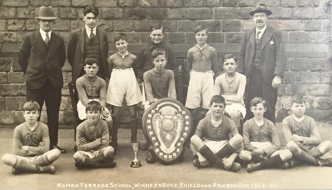 Roman RTerrace Bond Shield and Rawson cup 192930 My grandad is Douglas Greaves far left front row