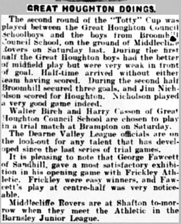 Mexborough & Swinton Times - Jan 1926